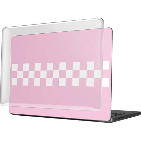 Pink Checkerboard MacBook Pro 14in (2021-24) Case plus Skin